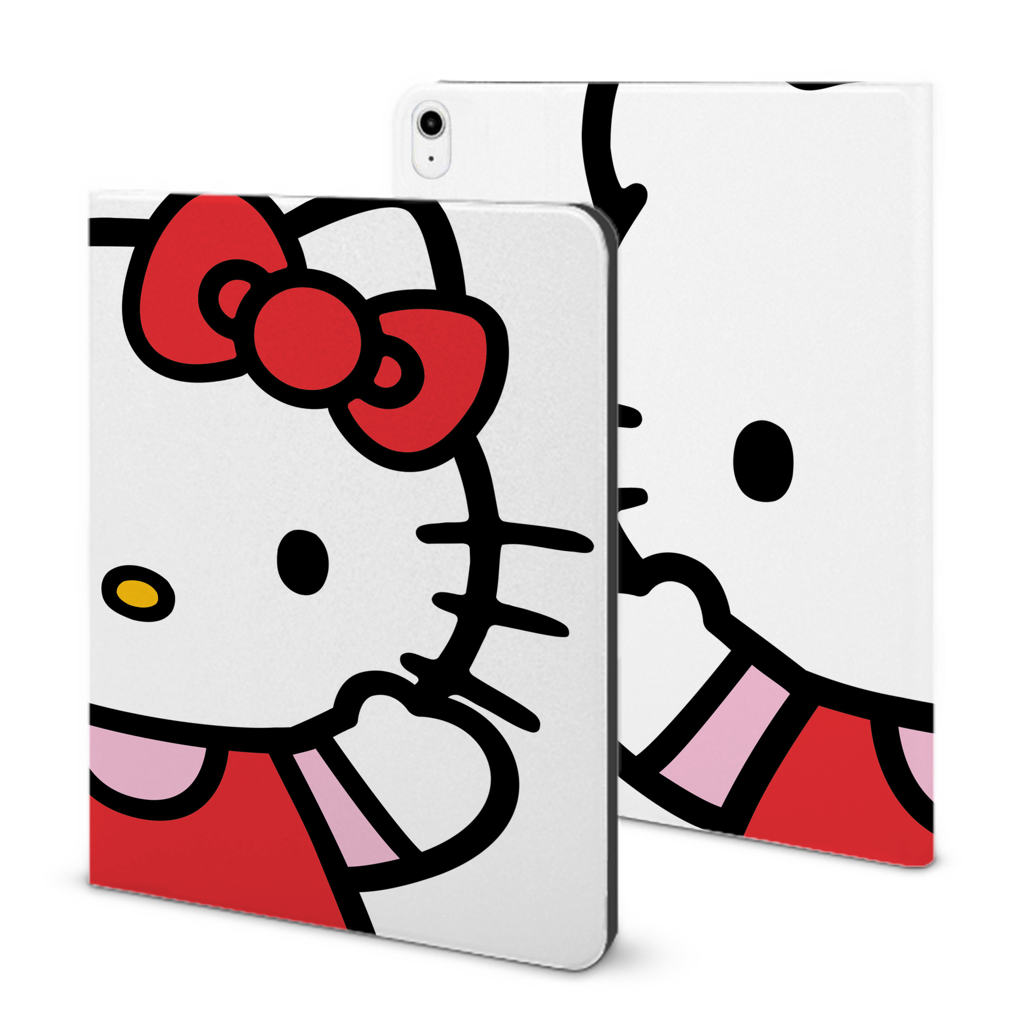 （画像用） Hello Kitty ハローキティ IPadケース ペンホルダー付き ブックスタイルデザイン